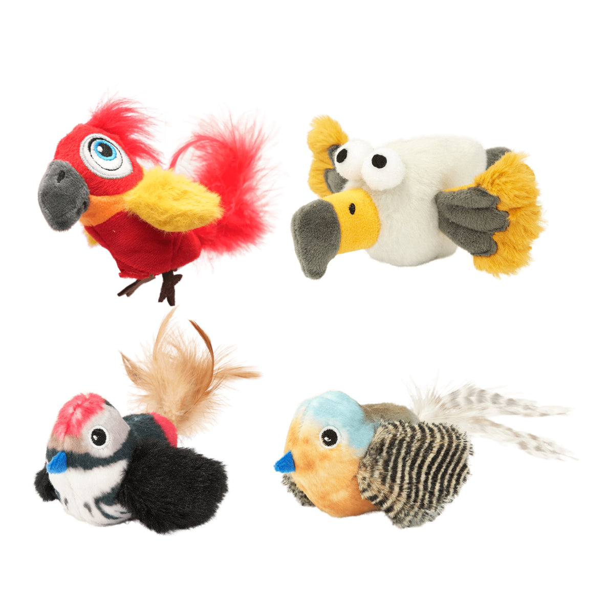 Fofos Black Bird With Catnip Balls Cat Toy