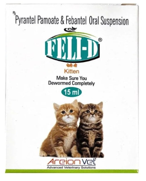 Areion Vet - Feli-D Kitten - Deworming Oral Suspension For Kittens