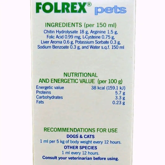 Vivaldis : Folrex Pets Oral Solution – Complementary Food for Pets: