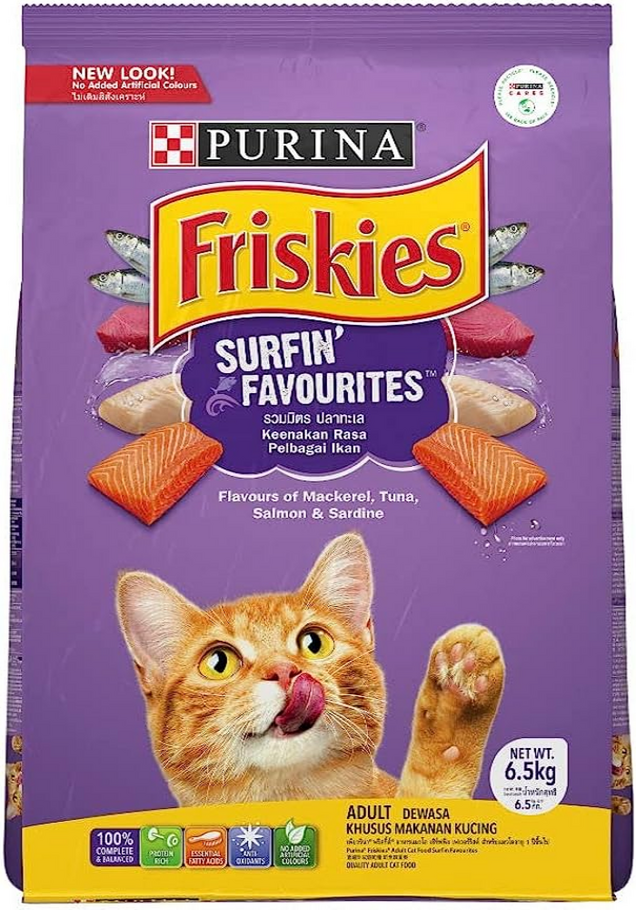 Friskies Surfin Favourities Adult Cat Dry Food