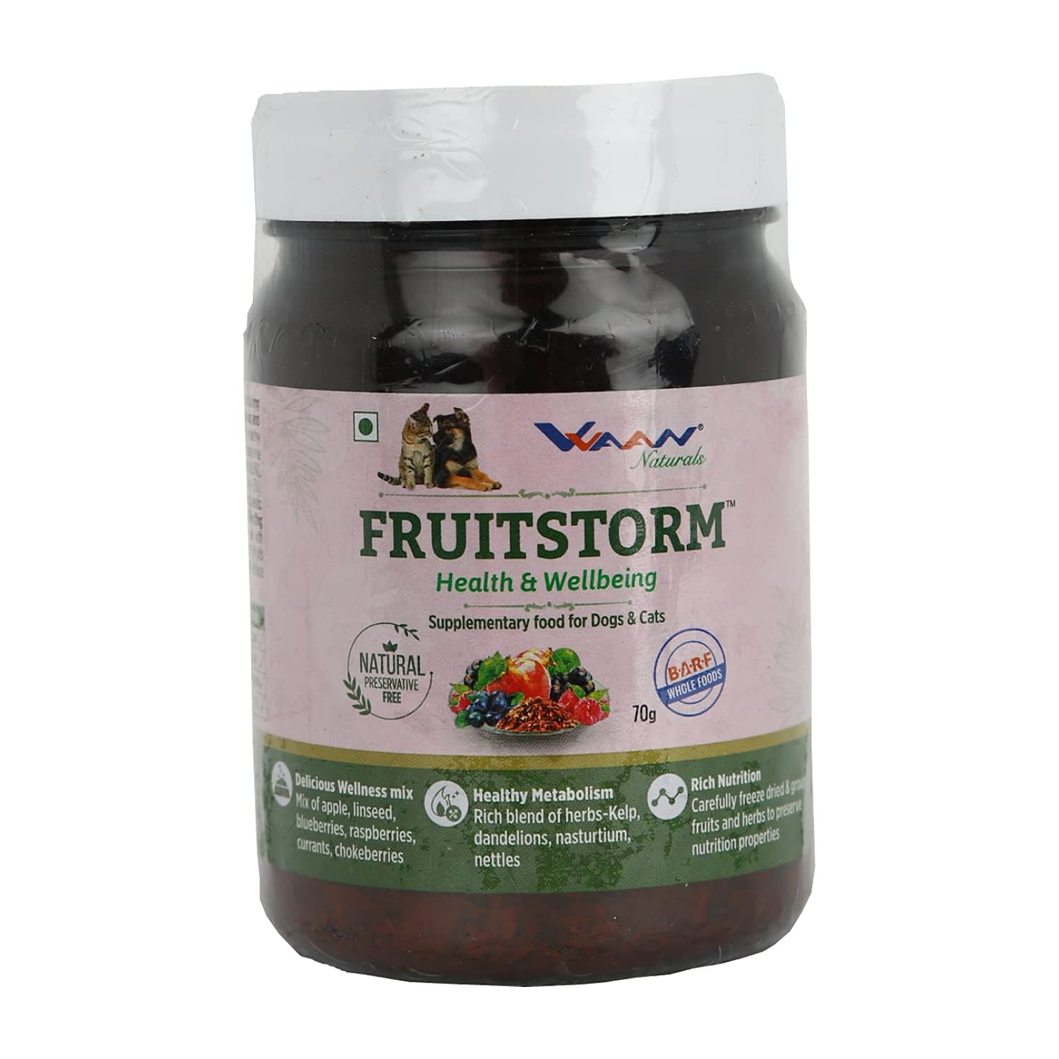 Vvaan Naturals: Fruitstorm Health & Wellbeing for Dogs & Cats