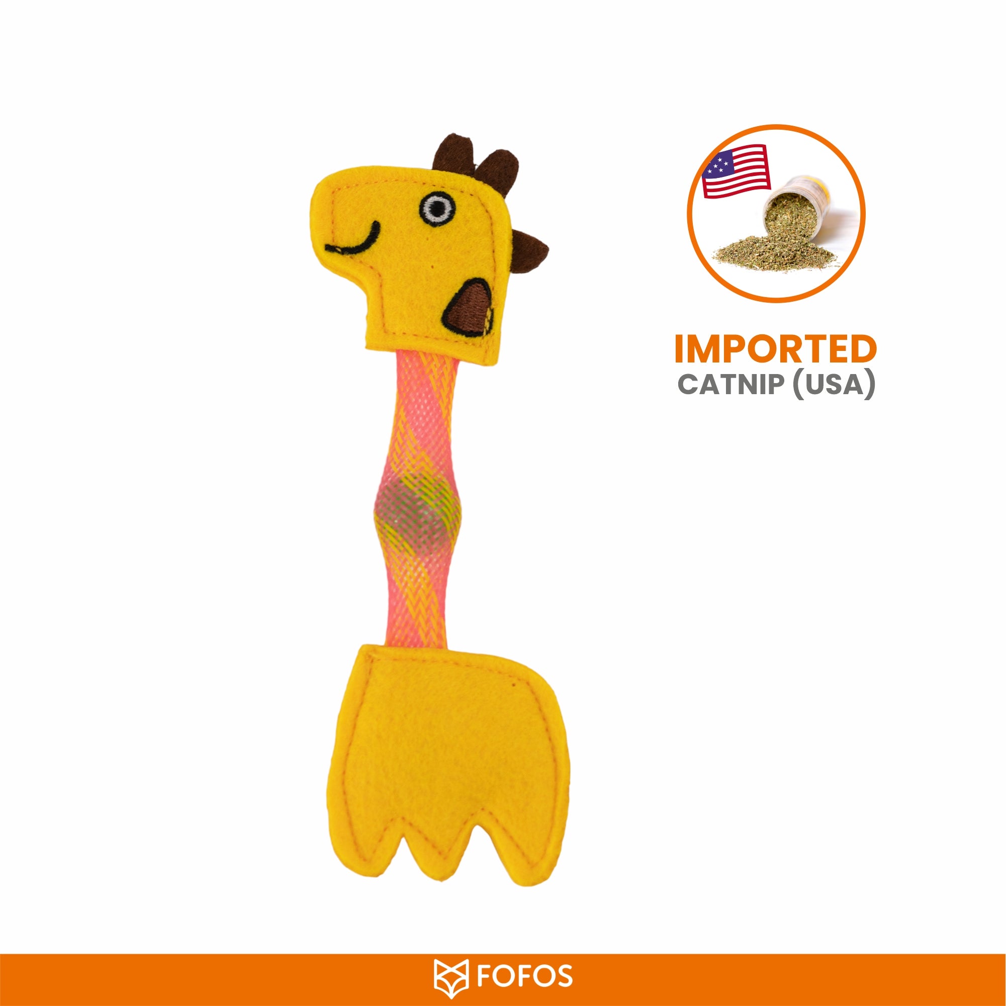 Fofos Cat Flick Giraffe Tube Toy