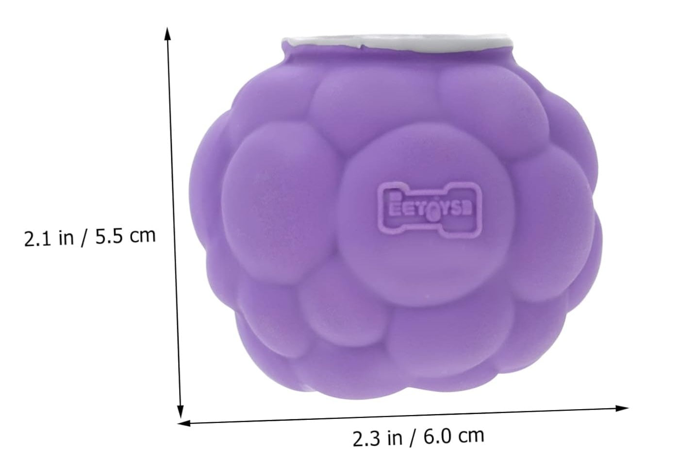 EE Toys Natural Latex Rubber Squeaky Dog Toy - Grapes Design