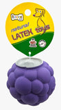 EE Toys Natural Latex Rubber Squeaky Dog Toy - Grapes Design