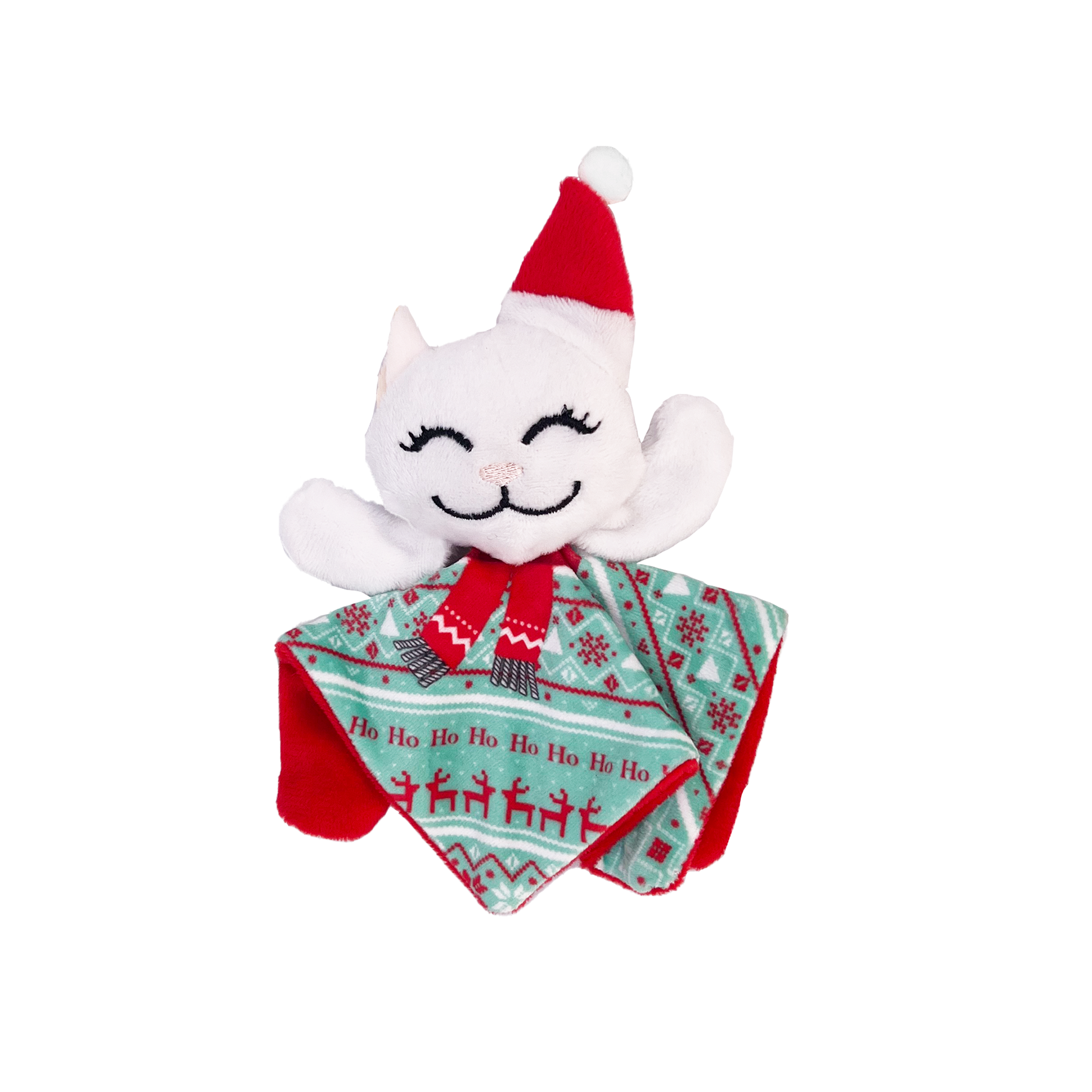 Kong Holiday Crackles Santa Kitty Cat Toy