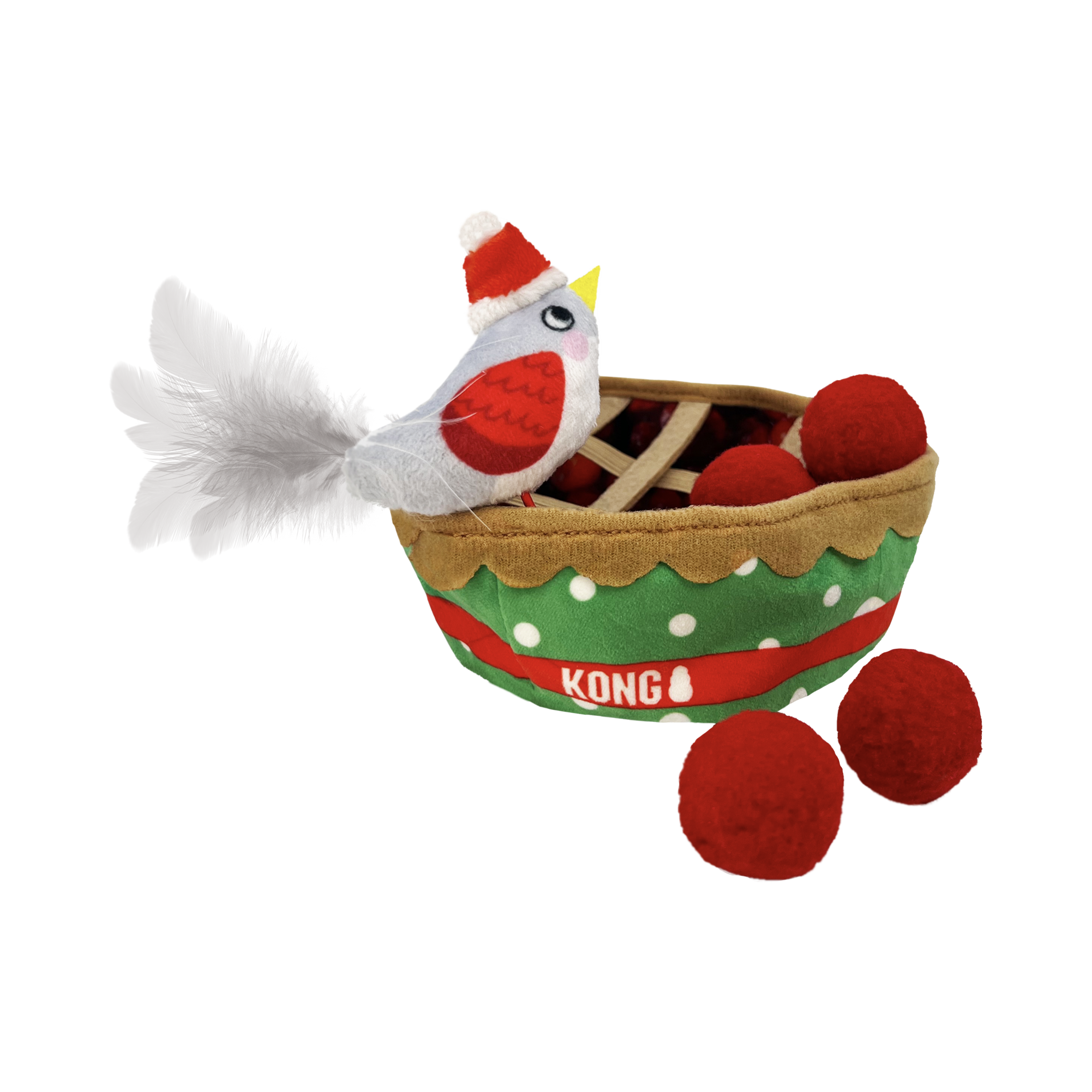 Kong Holiday Puzzlements Pie Cat Toy