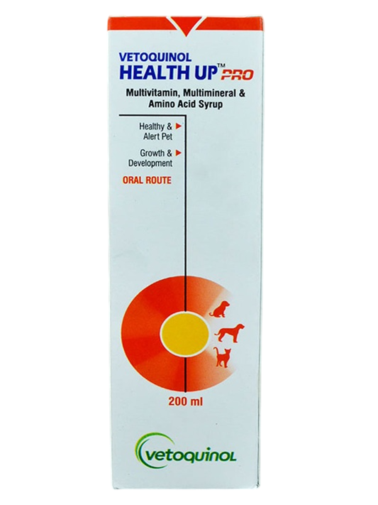 Vetoquinol Health Up Pro Multivitamin ,Multimineral & Amino Acid Syrup