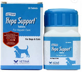 Vetina Hepa Support For Hepatic Care Tablets For Dogs & Cats