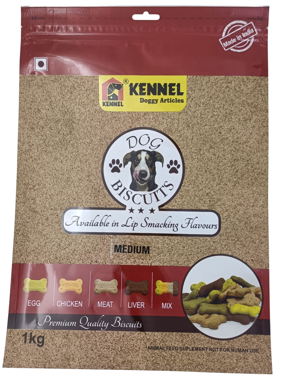 Kennel : Mix Non-Vegetarian Flavour Premium Dog Biscuits for Medium Breeds
