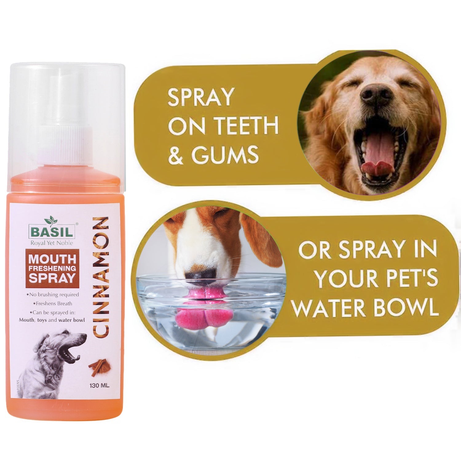 Basil: Mouth Freshening Spray - Cinnamon