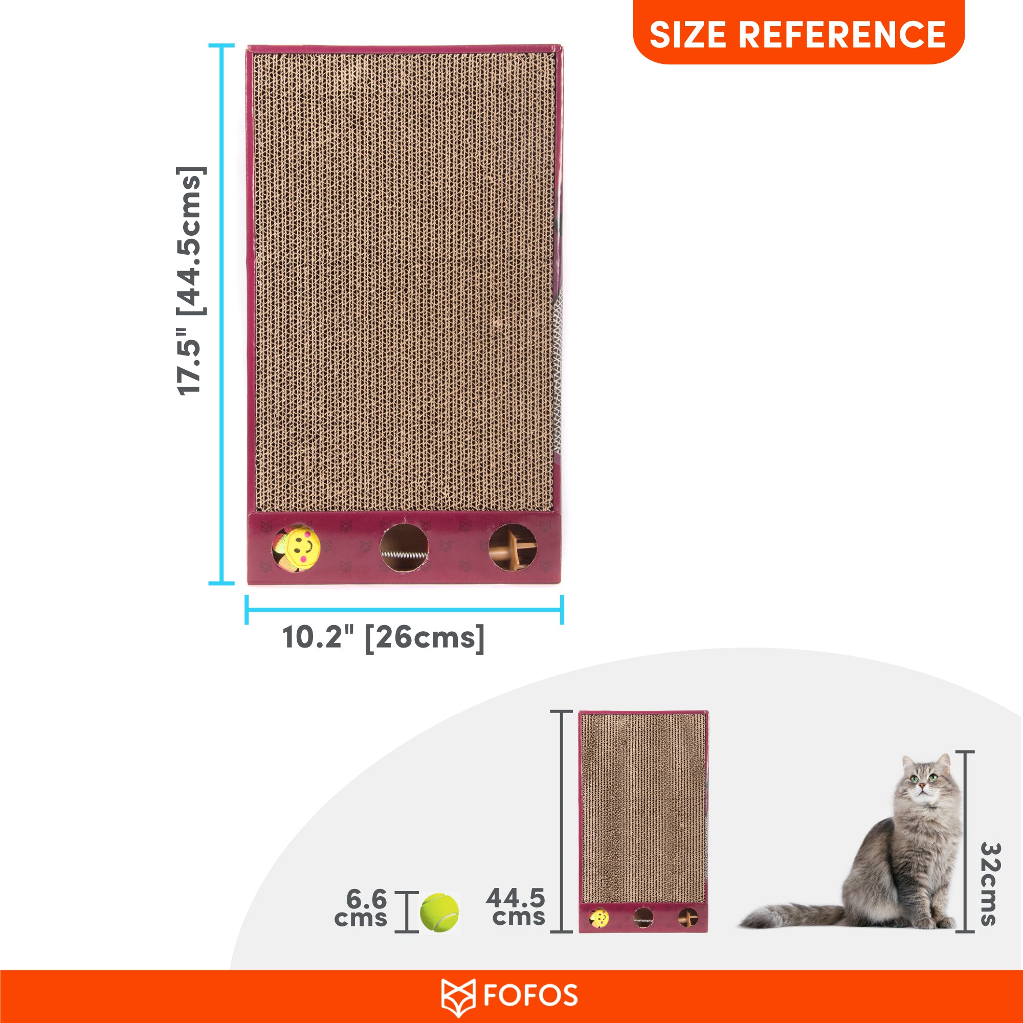 Fofos Rock & Roll Play Box Cat Scratcher Toy