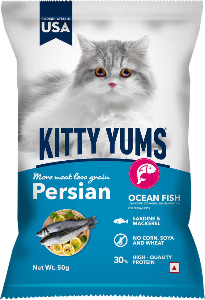 Kitty Yums Ocean Fish Persian Cat Dry Food