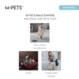 M- Pets Diapers For Male Dog Large