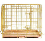 Smarty Pet Premium Metallic Folding Design Dog Crate (Color May Vary)