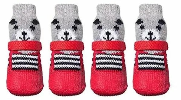 Nunbell Waterproof Anti-Slip Rubber Shoes Socks With Adjustable Drawstring (Colors May Vary)