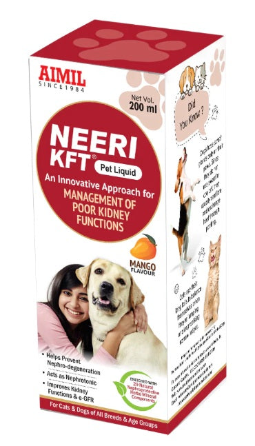 AIMIL Neeri KFT Pet Liquid - For Management Of Poor Kidney Function - Mango Flavour
