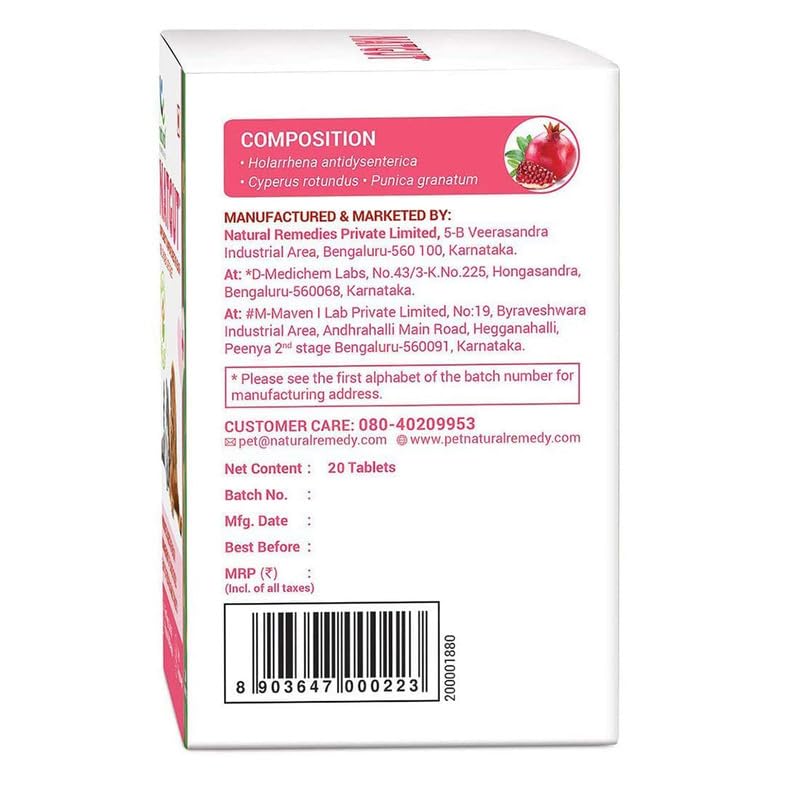 Natural Remedies : Natgut Digestive Health Supplement Tablets for Dogs & Cats