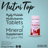 Areion Vet - Nutri Top Tablets - Multivitamin & Mineral Supplement for Pets