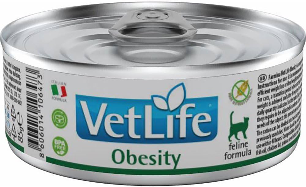 Farmina Vet Life Natural Diet Obesity Cat Tin