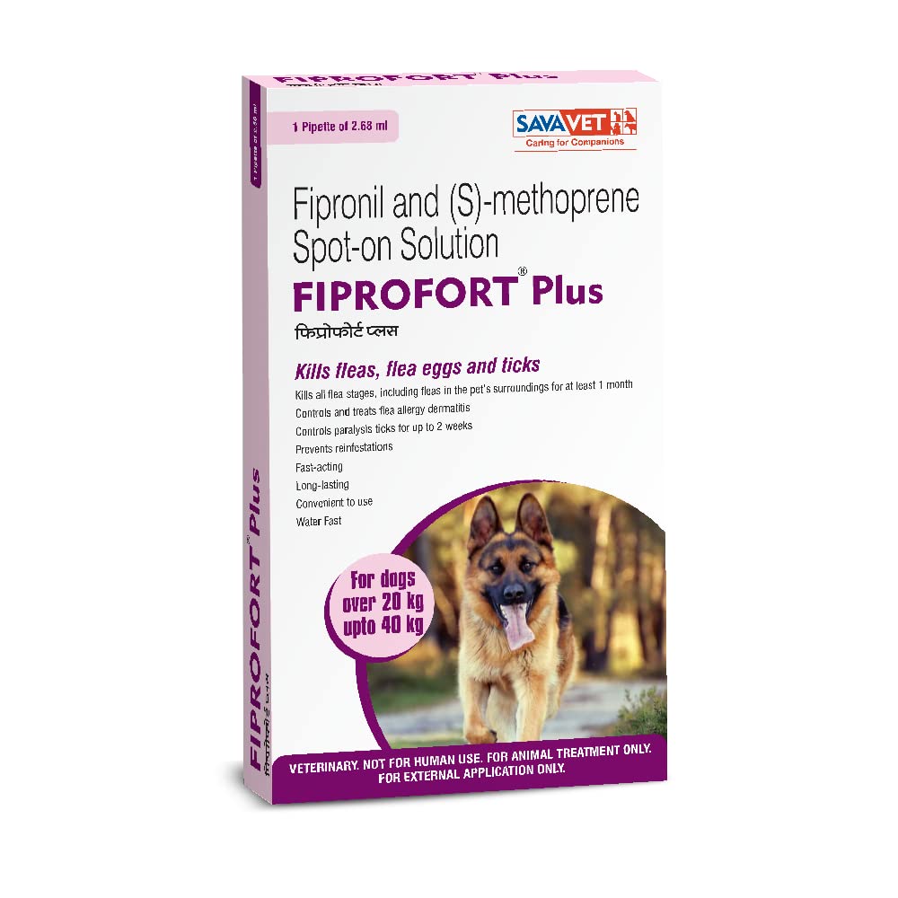Savavet Fiprofort Plus Spot-On Solution for Large Dogs (20-40kg)