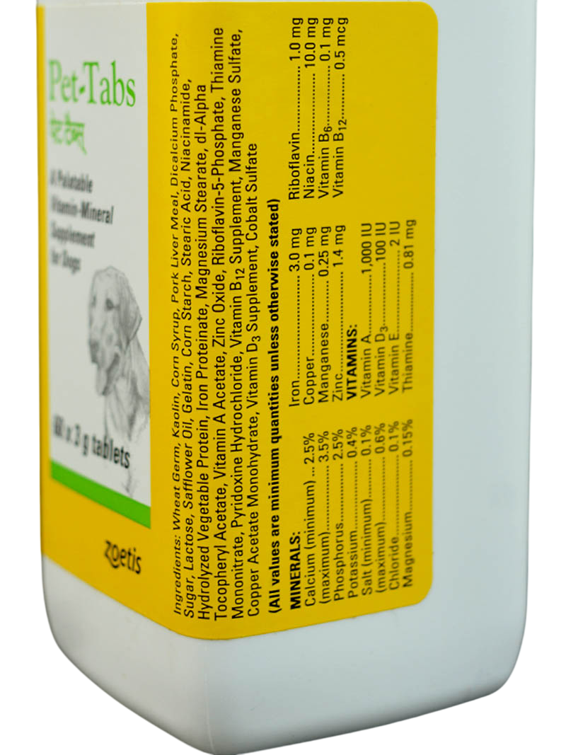 Zoetis : Pet-Tabs Vitamin Mineral Tablets for Dogs