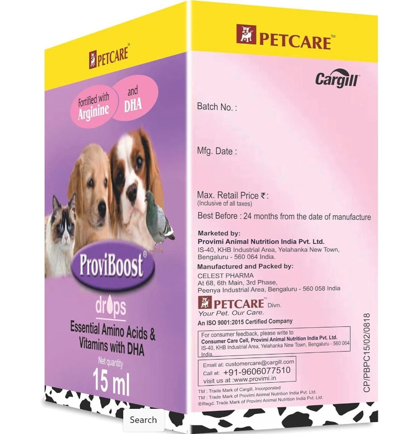 PETCARE : ProviBoost Drops for Dogs & Cats