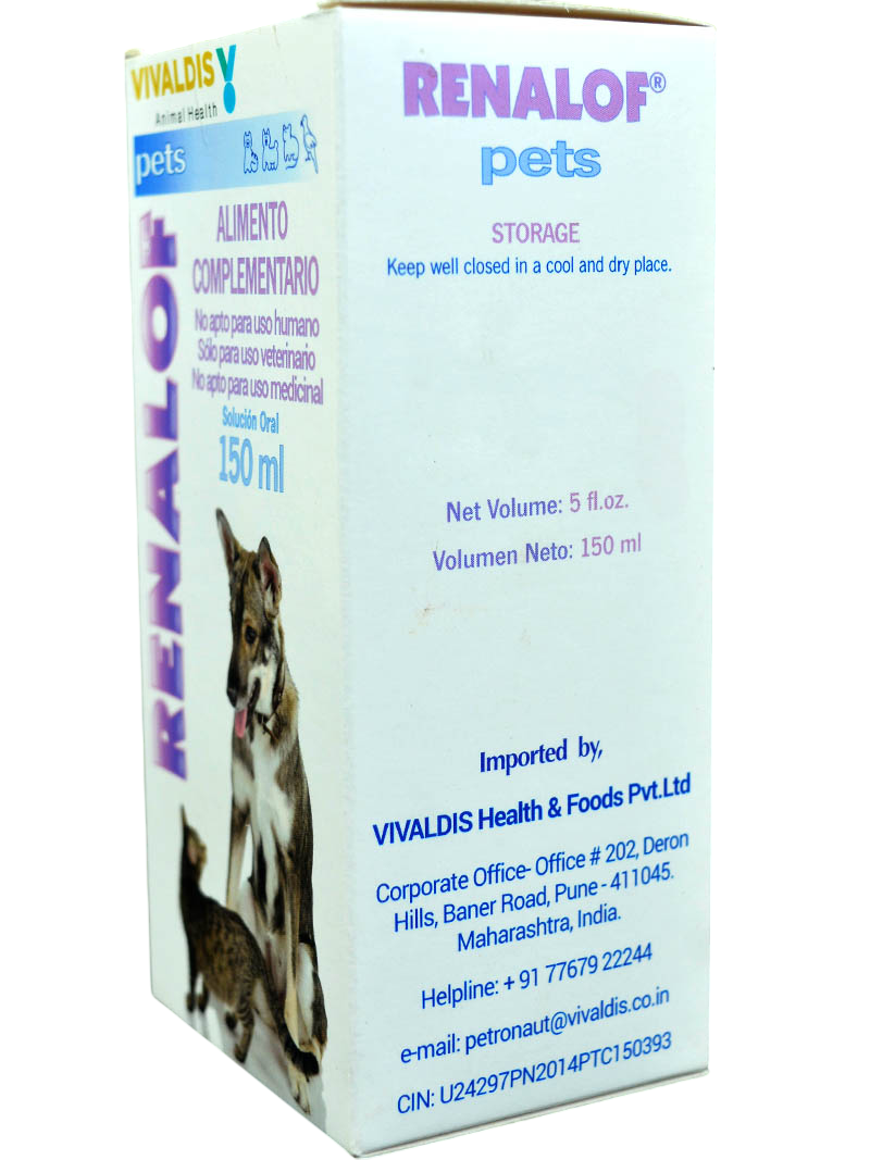Vivaldis Renalof Pets Complementary Food Oral Solution