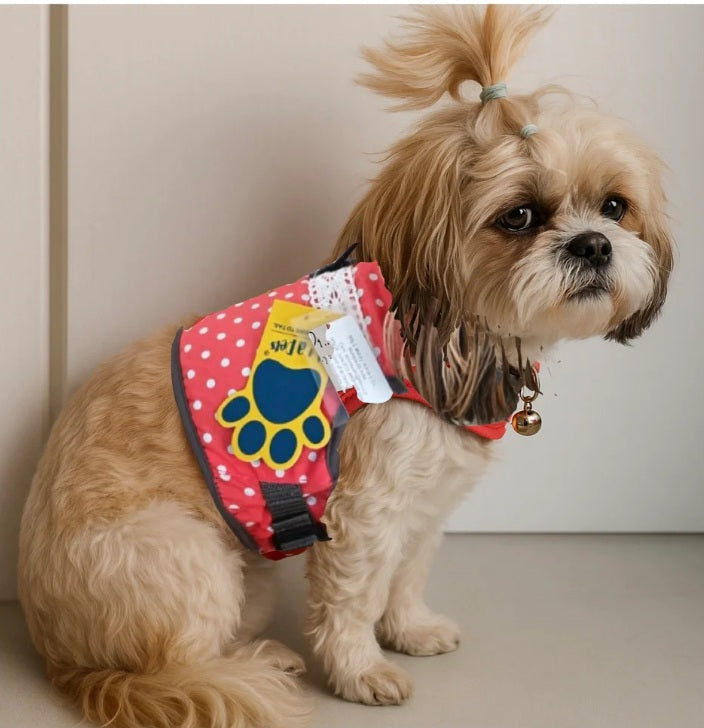 A+a Pets Retro Vest Style Combo Of Harness & Leash Set For Cats & Small Dogs