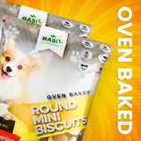 Basil Non-Veg Round Mini Shape Adult Dog Biscuits