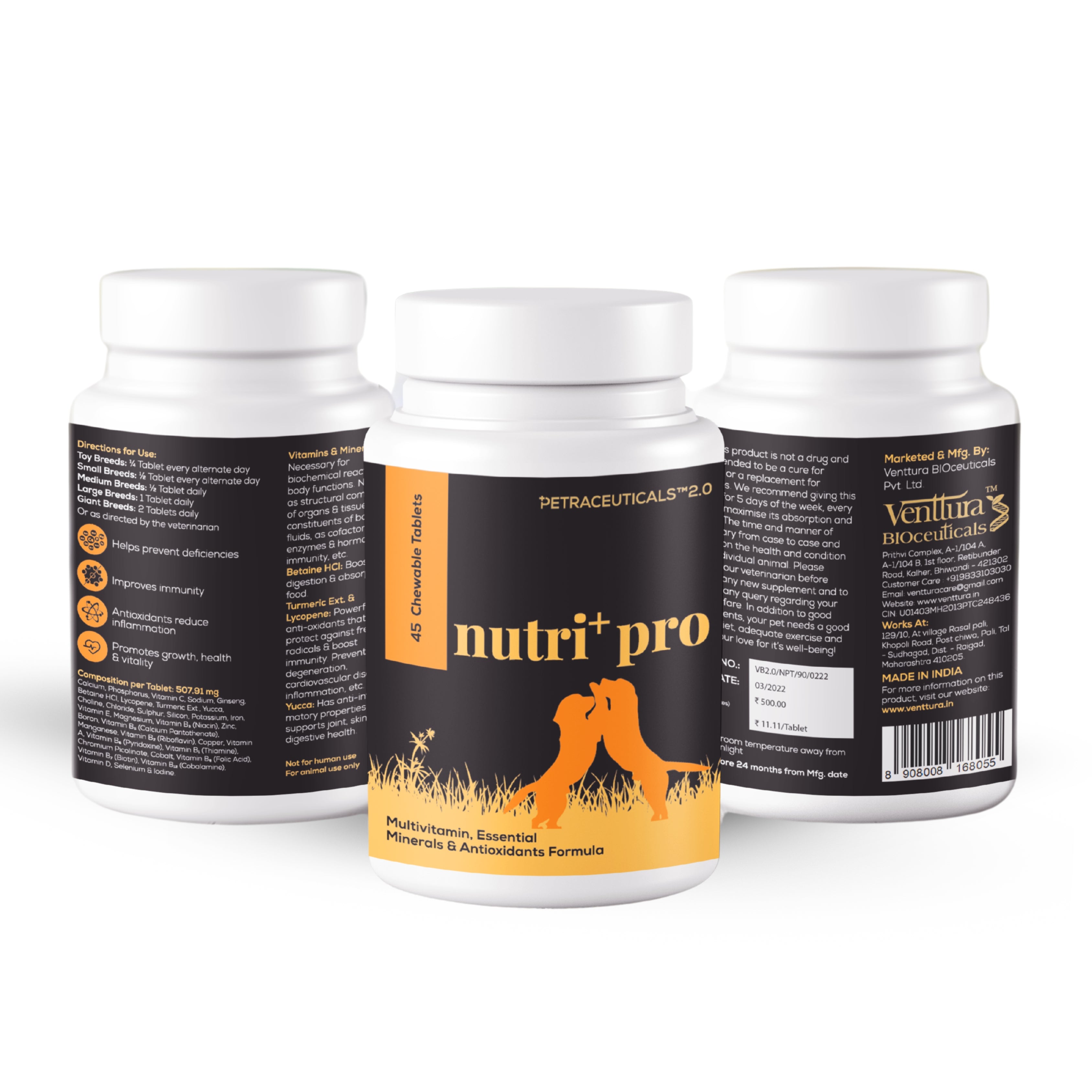 Venttura: Nutri+ Pro Chewable Tablets for Dogs