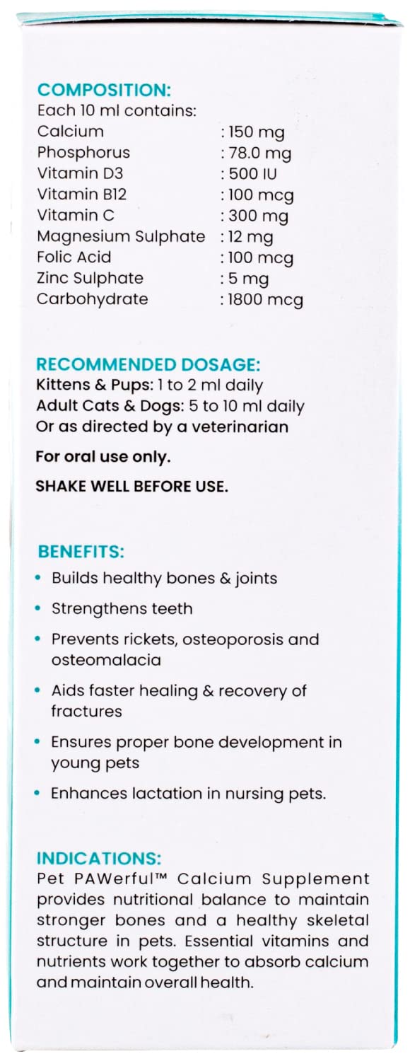 Wiggles Pet PAWerful Calcium Supplement for Dogs & Cats