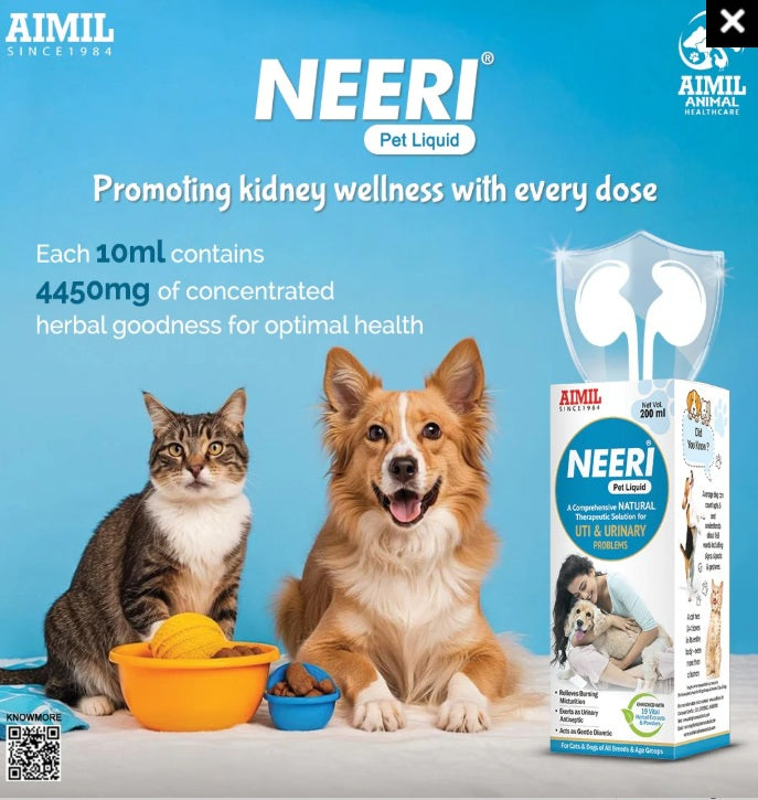 AIMIL Neeri Pet Liquid - Natural UTI & Urinary Health Solution - Banana Flavour