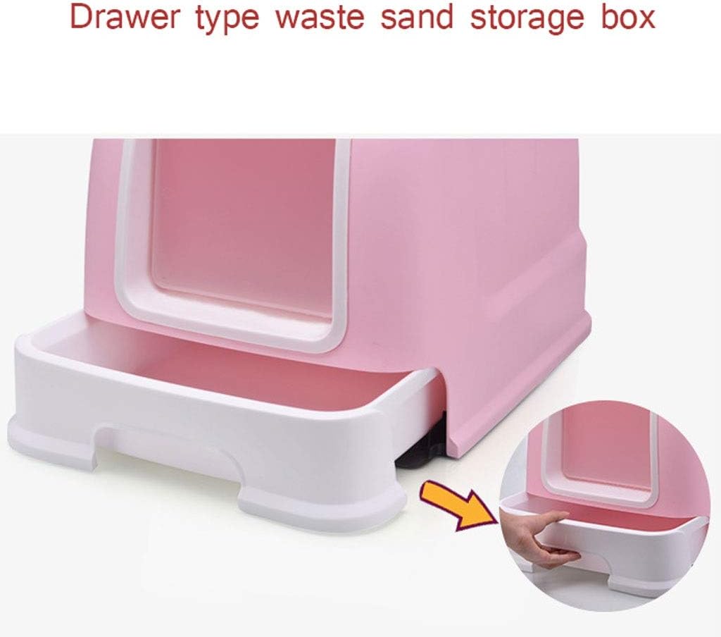 Pets Empire Enclosed Cat Litter Box with Lid & Handle