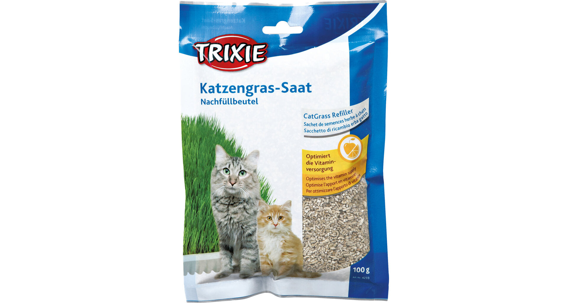 Trixie Organic Grass Refill For Bag For Cat