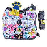 A+a Pets Retro Vest Style Combo Of Harness & Leash Set For Cats & Small Dogs