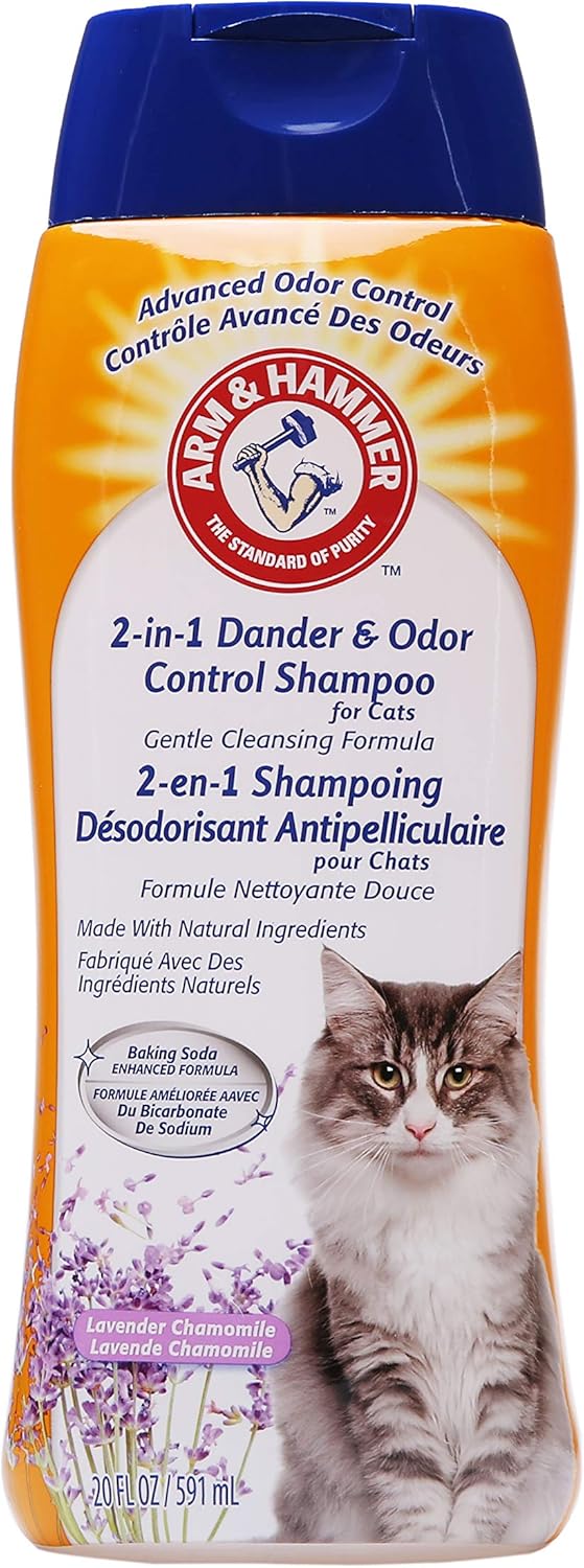 Arm & Hammer Cat 2 In 1 Shampoo Odor + Dander - Lavender & Chamomile