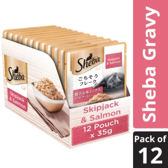 Sheba Skipjack and Salmon Cat Pouch