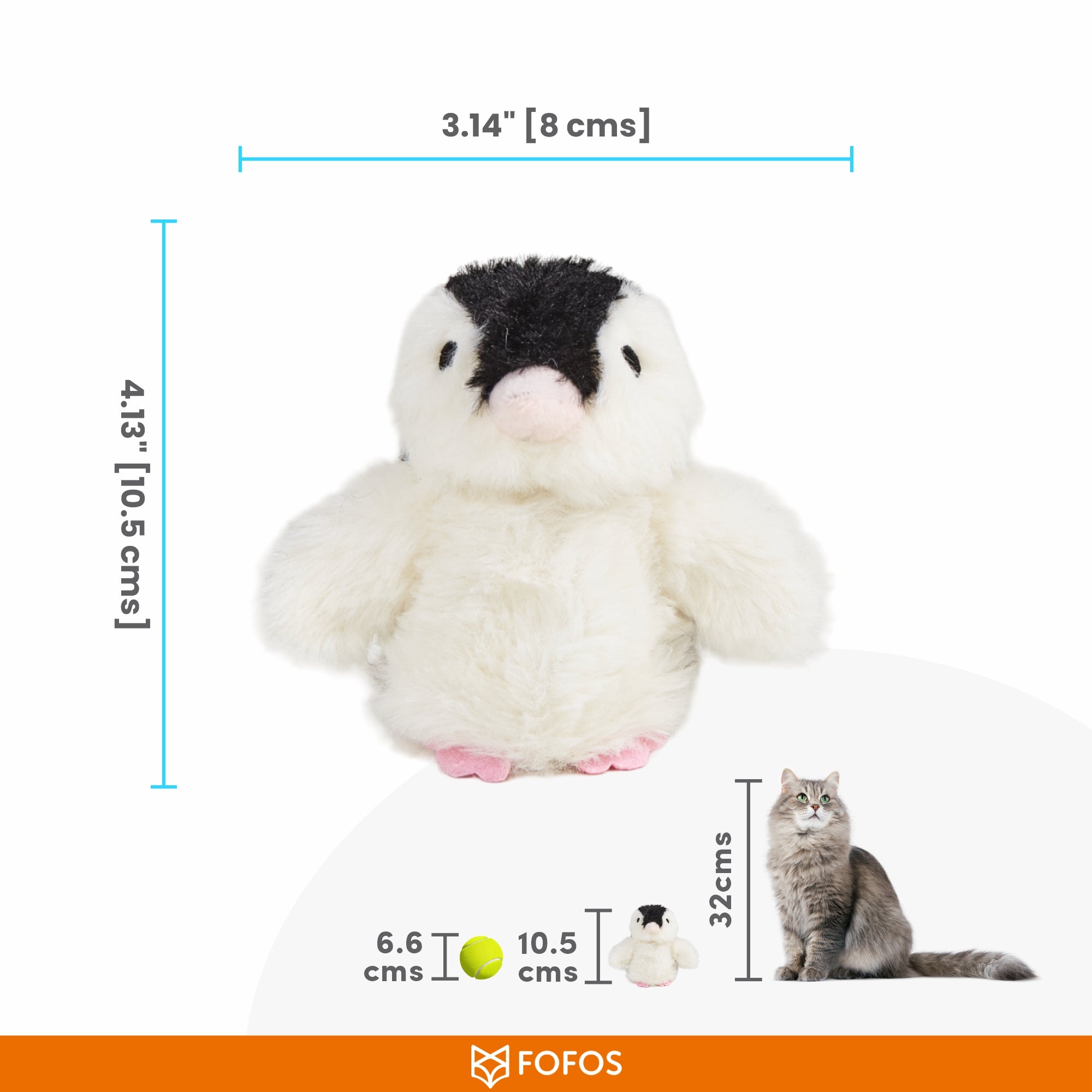 Fofos Swinging Penguin Cat Toy