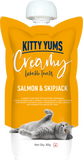 Kitty Yums : Creamy Lickable Cat Treat – Salmon & Skipjack Squeeze Tube