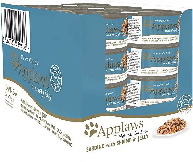 Applaws Sardine With Shrimp In Jelly Cat Tin