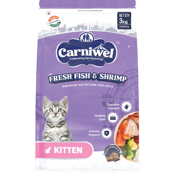 Carniwel Fresh Fish & Shirmp Kitten Dry Food