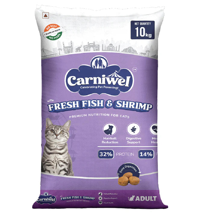 Carniwel Fresh Fish & Shirmp Adult Cat Dry Food