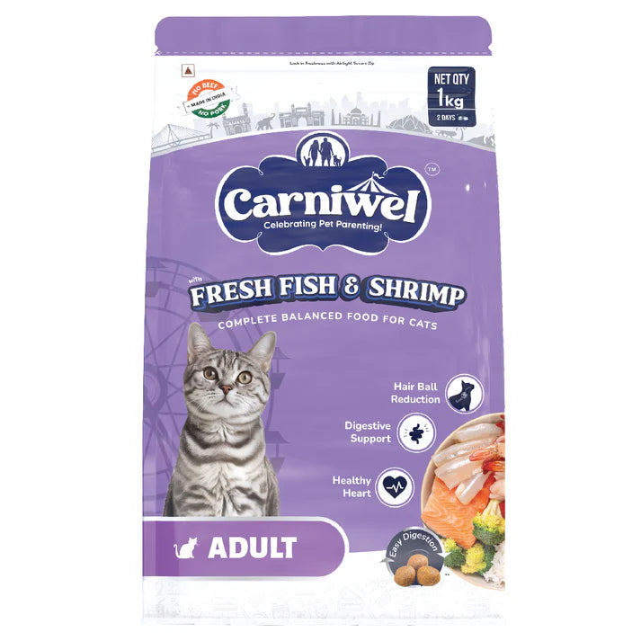 Carniwel Fresh Fish & Shirmp Adult Cat Dry Food