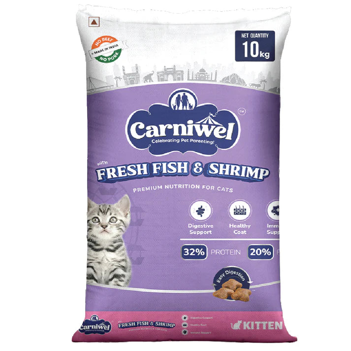 Carniwel Fresh Fish & Shirmp Kitten Dry Food