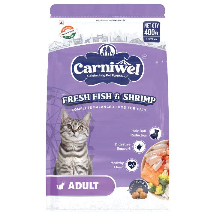 Carniwel Fresh Fish & Shirmp Adult Cat Dry Food