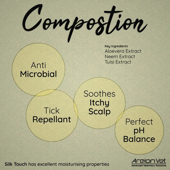 Areion Vet Silk Touch Herbal Pet Shampoo - Strawberry Fragrance