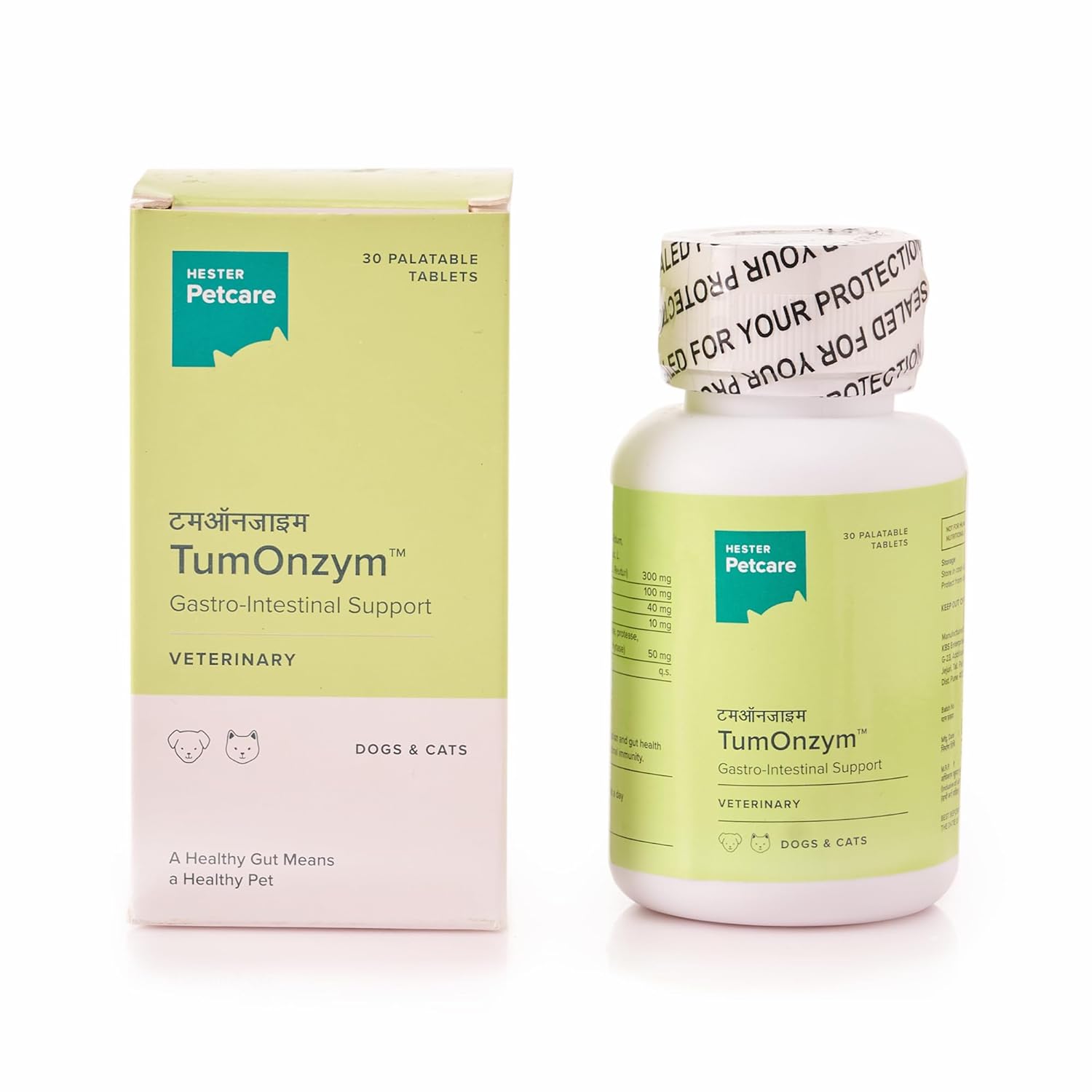 Hester TumOnzym – Gastrointestinal Support Tablets for Dogs & Cats