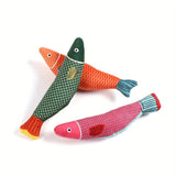 Smarty Pet Catnip Plush Design Fish With Phoenix Tail Toy