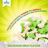 Basil Bone Shaped Adult Dog Biscuits