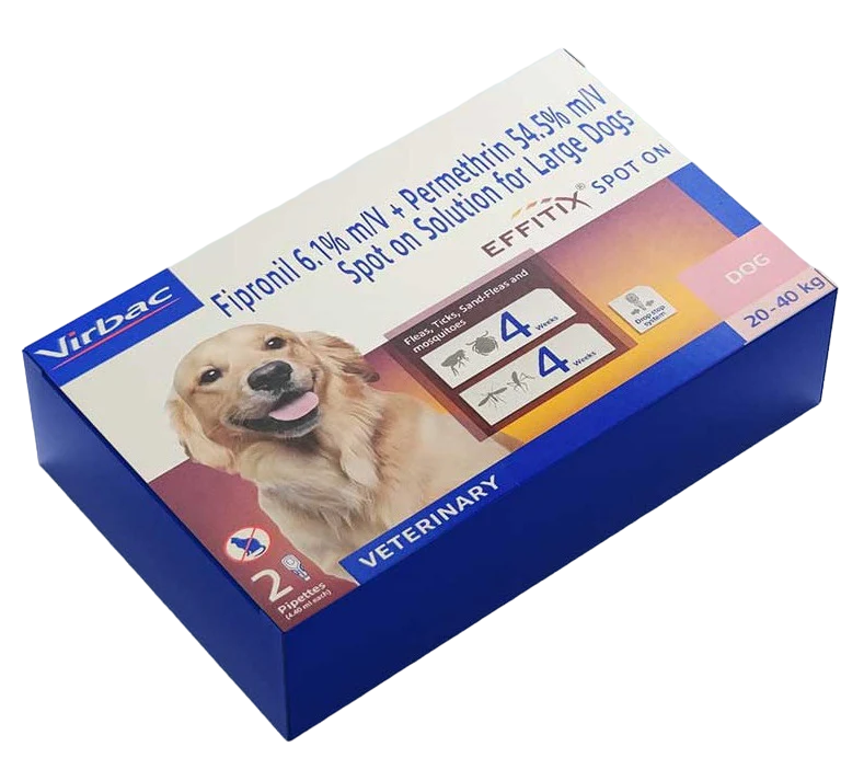 Virbac : Effitix Spot-On for Large Dogs (20–40 kg) – 2 Pipettes